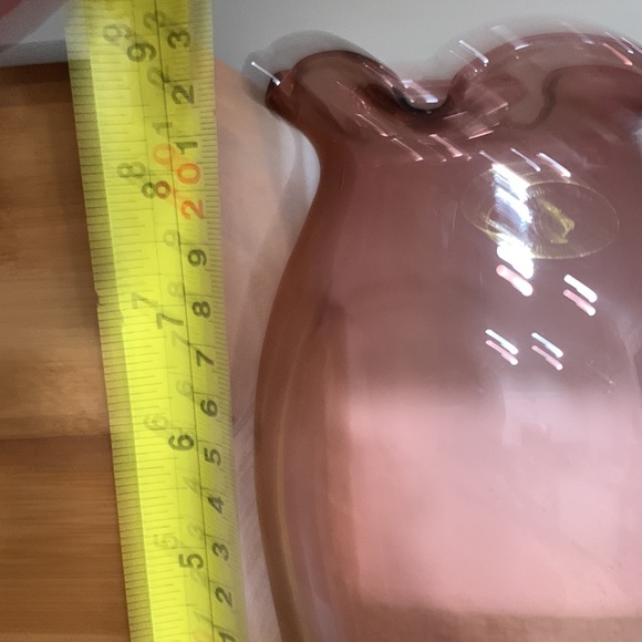 Cavalier Glass Vase Pan American International | Color: cranberry - Picture 4 of 4